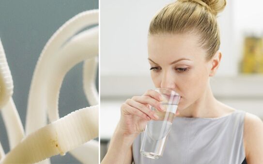 Trinken Sie Wasser, wenn Sie sich von Parasiten reinigen