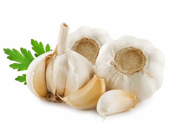 Knoblauch zur Beseitigung von Parasiten